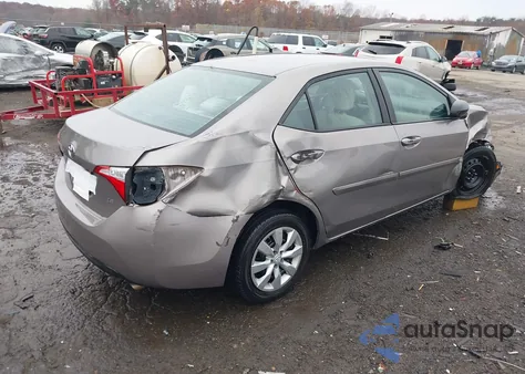 2014 Toyota Corolla Le из США, поврежденный, VIN 2T1BURHE2EC028624